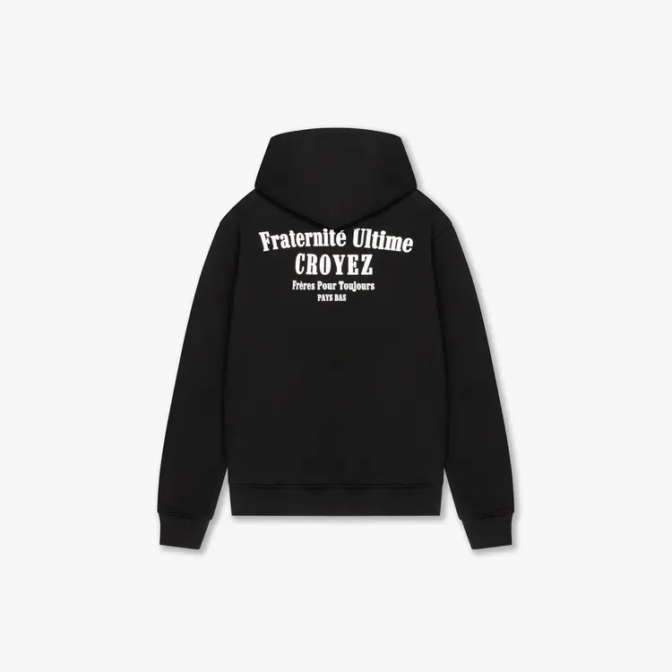 Croyez Croyez Zip Hoodie Fraternite FW25 Black
