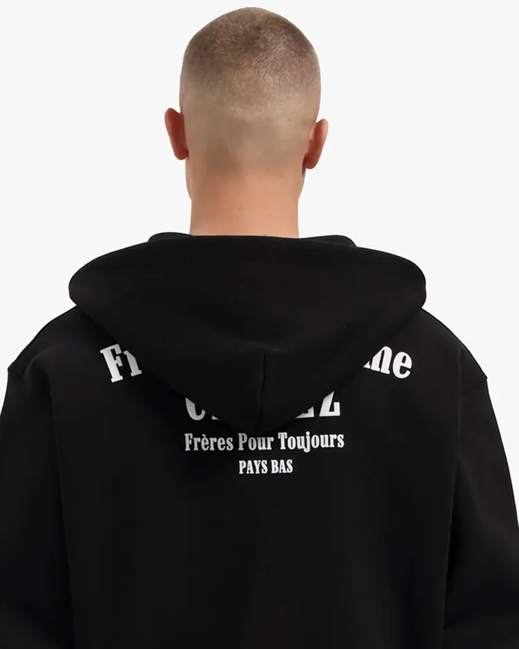 Croyez Croyez Zip Hoodie Fraternite FW25 Black