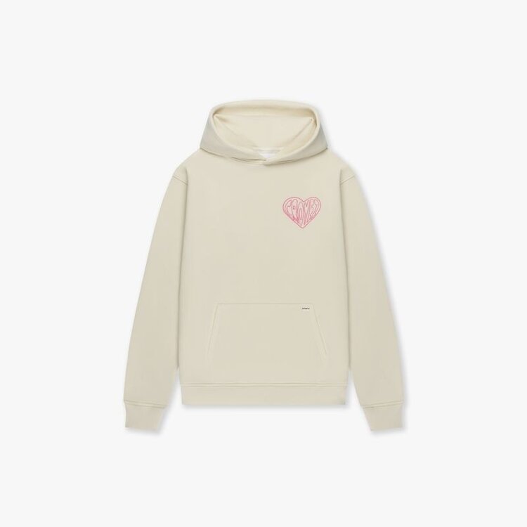 Croyez Croyez Hoodie Stitched Heart FW25 Off-White