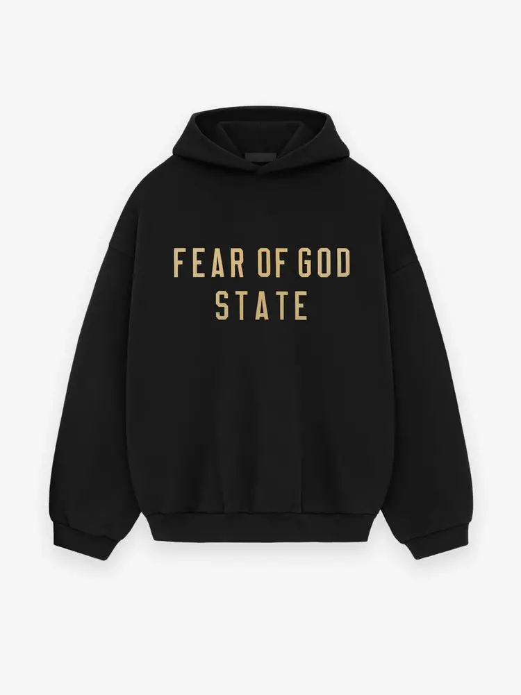 Essentials Fear Of God Essentials Fear Of God Hoodie FW25 State Black