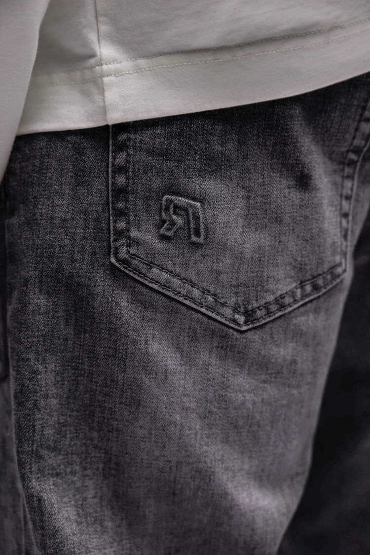Rivero Rivero Jeans Regular Embossed FW25 Granite Grey