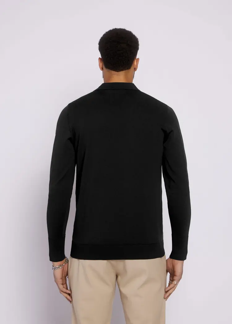 Aeden Aeden Longsleeve Polo Nolanos FW25 Black
