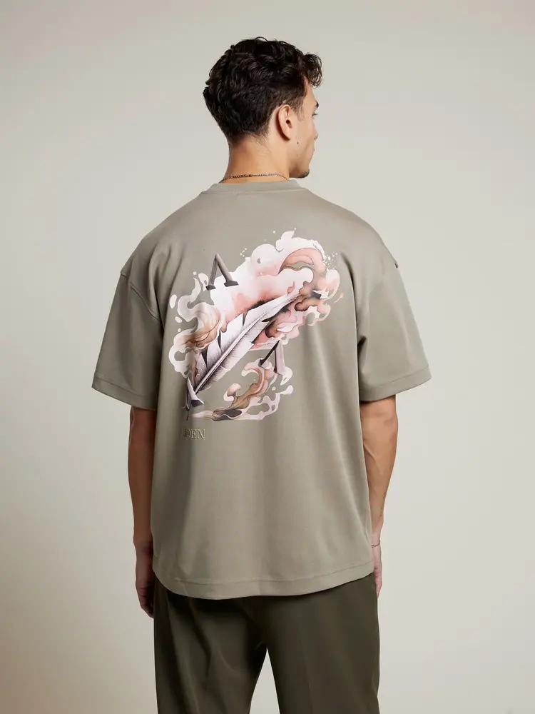 Aeden Aeden T-Shirt Raphaël FW25 Vetiver Green