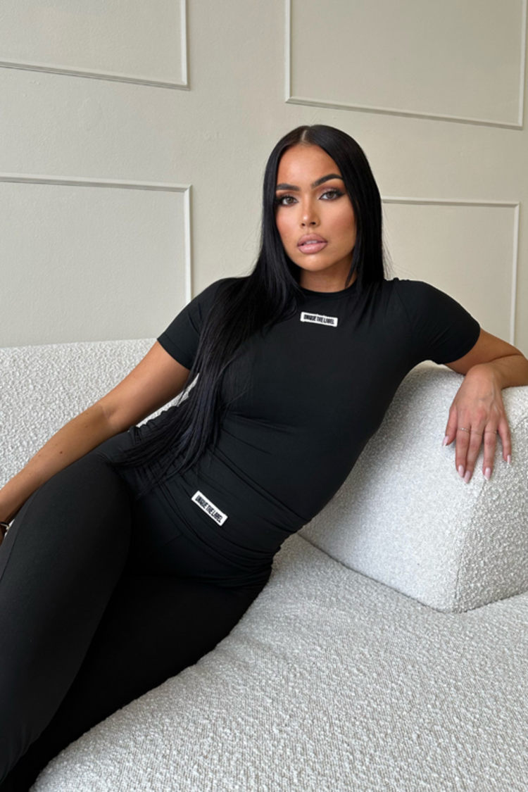 Unique The Label Unique The Label Short Sleeve Top Nena NOOS Deep Black