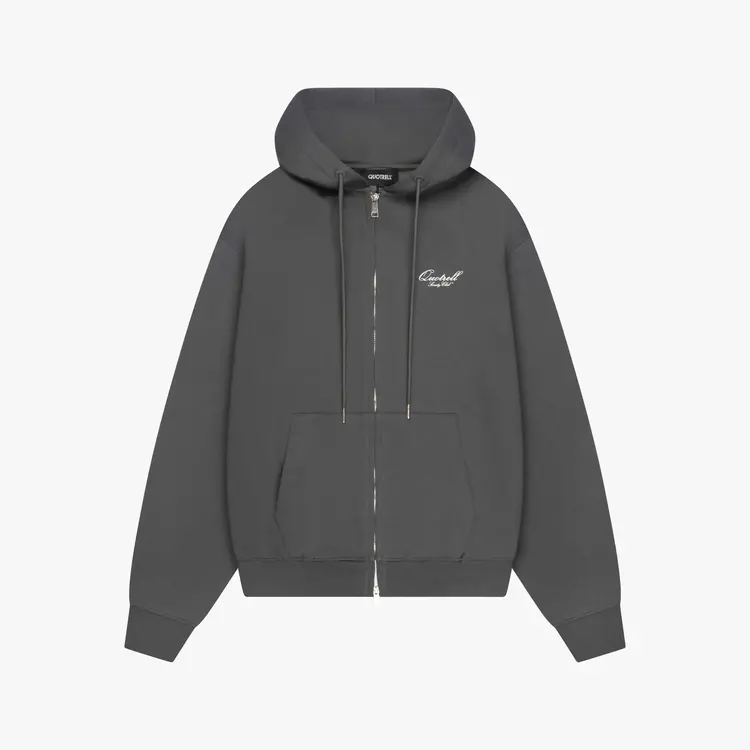 Quotrell Quotrell Zip Hoodie Creators FW25 Anthracite/White
