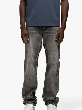 Rivero Rivero Jeans Bleach Washed Denim Dark Grey