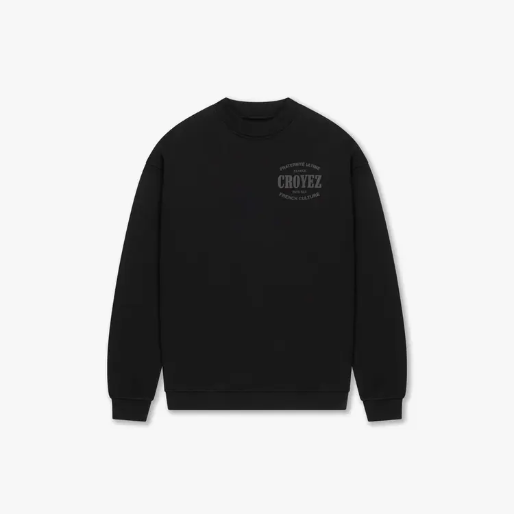 Croyez Croyez Sweater Stamp FW25 Black