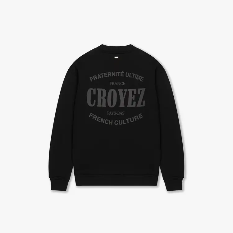 Croyez Croyez Sweater Stamp FW25 Black