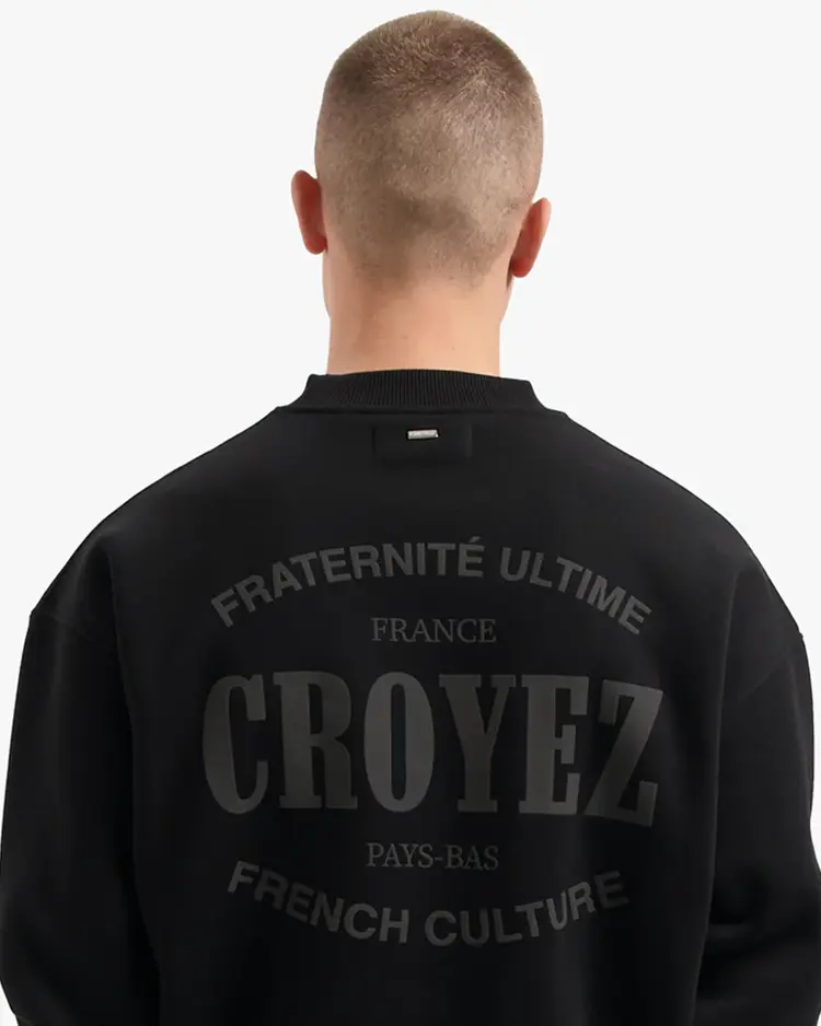 Croyez Croyez Sweater Stamp FW25 Black