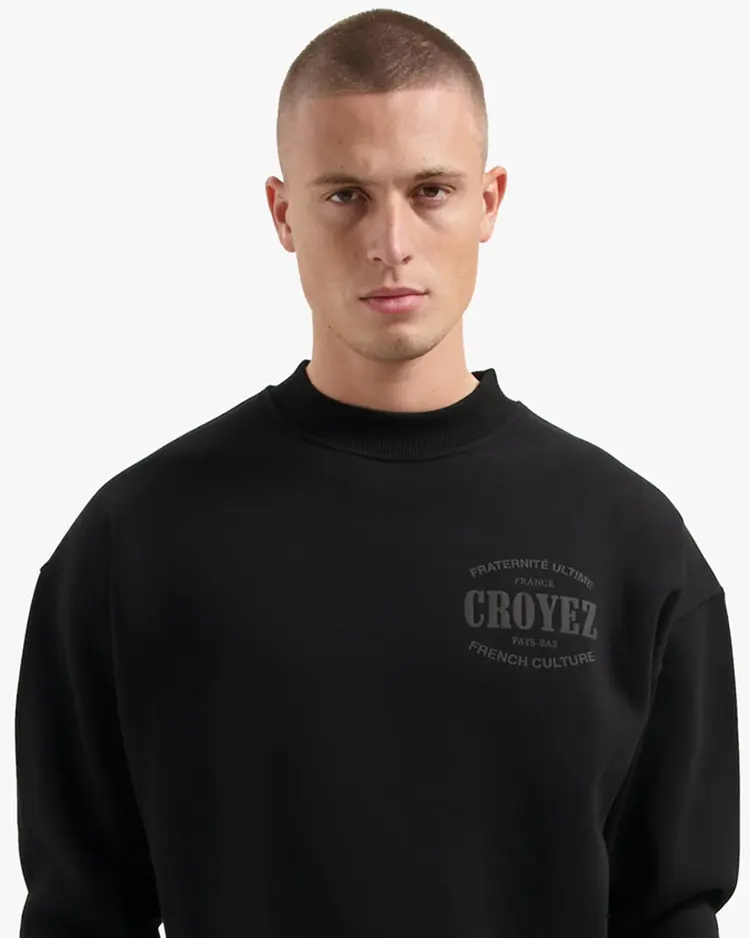 Croyez Croyez Sweater Stamp FW25 Black