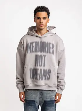 Rheborn Rheborn Hoodie Memories Not Dreams FW25 Grey
