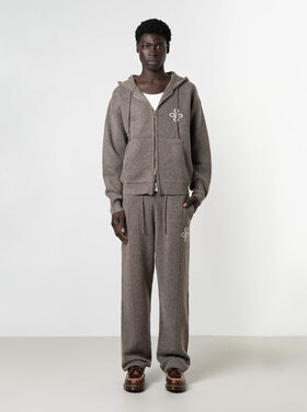Quotrell Quotrell Tracksuit Knitted Calvin FW25 Taupe