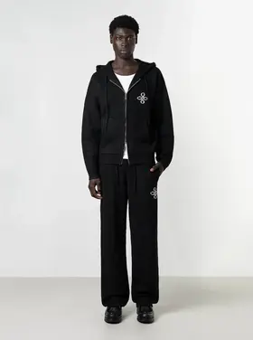Quotrell Quotrell Tracksuit Knitted Calvin FW25 Black/White