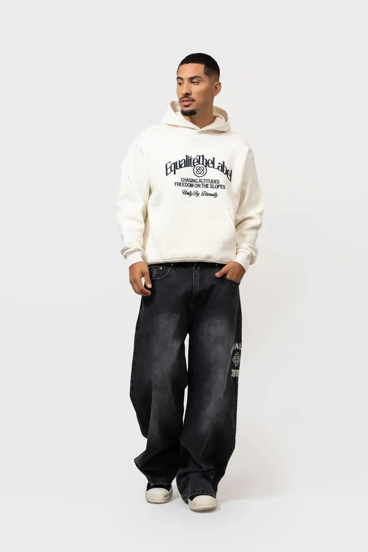 Equalite Equalite Hoodie Oversized Jules FW25 Off White