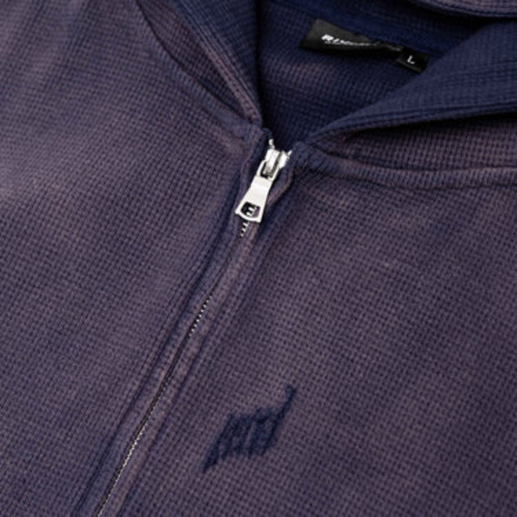 Rivero Rivero Zip Hoodie Waffle INTL. FW25 Navy