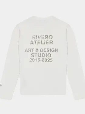 Rivero Rivero Longsleeve Waffle Art & Design FW25 White
