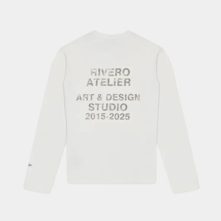 Rivero Rivero Longsleeve Waffle Art & Design FW25 White