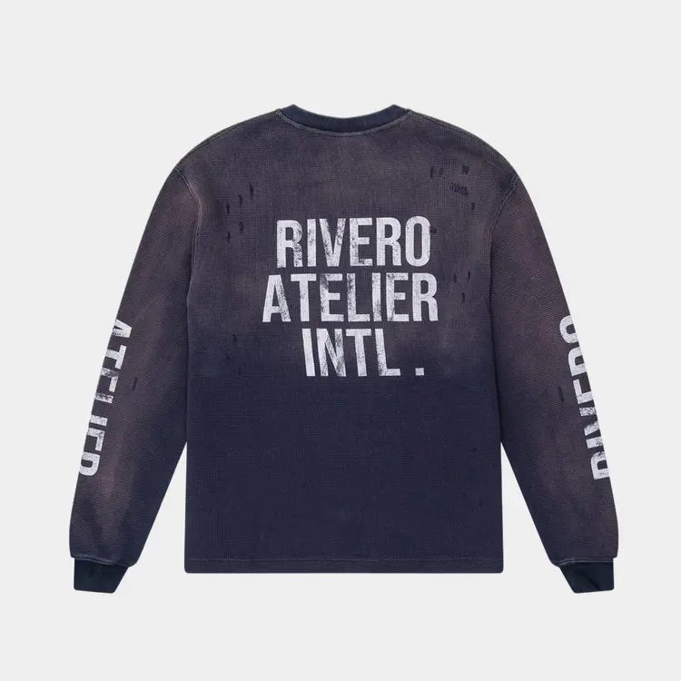Rivero Rivero Longsleeve Waffle INTL. FW25 Navy