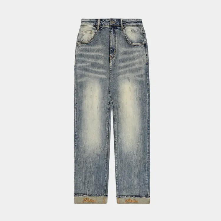 Rivero Rivero Jeans Relaxed Faded Folded FW25 Blue