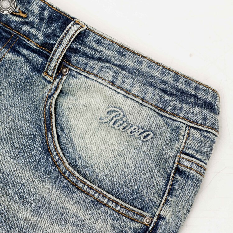 Rivero Rivero Jeans Relaxed Faded Folded FW25 Blue