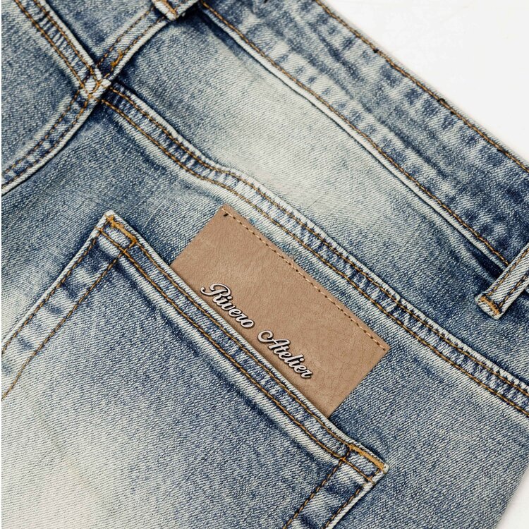 Rivero Rivero Jeans Relaxed Faded Folded FW25 Blue