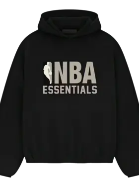 Essentials Fear Of God Essentials Fear Of God Hoodie NBA FW25 Black/Grey