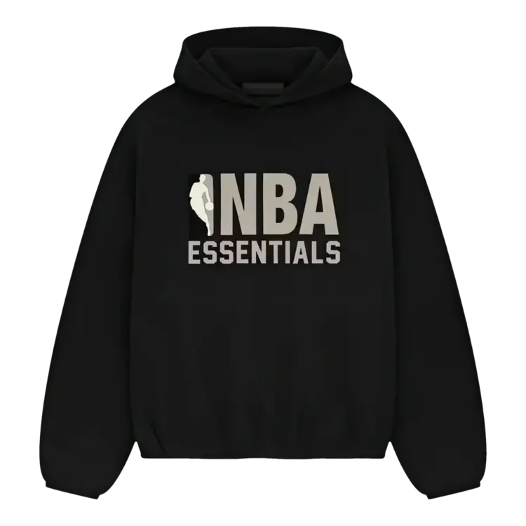 Essentials Fear Of God Essentials Fear Of God Hoodie NBA FW25 Black/Grey