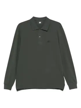 CP Company CP Company Polo Longsleeve Stretch Piquet FW25 Dark Shadow