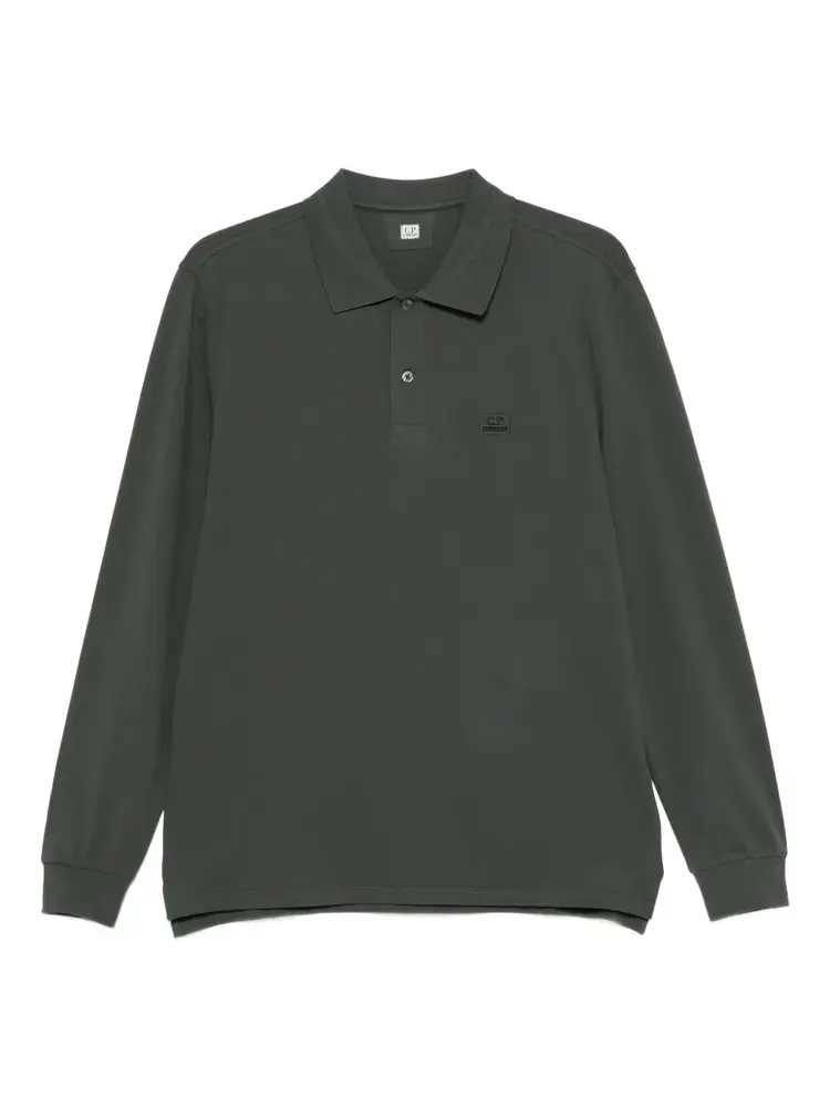 CP Company CP Company Polo Longsleeve Stretch Piquet FW25 Dark Shadow