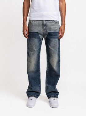 Rheborn Rheborn Jeans Straight Leg Washed Carpenter FW25 Blue