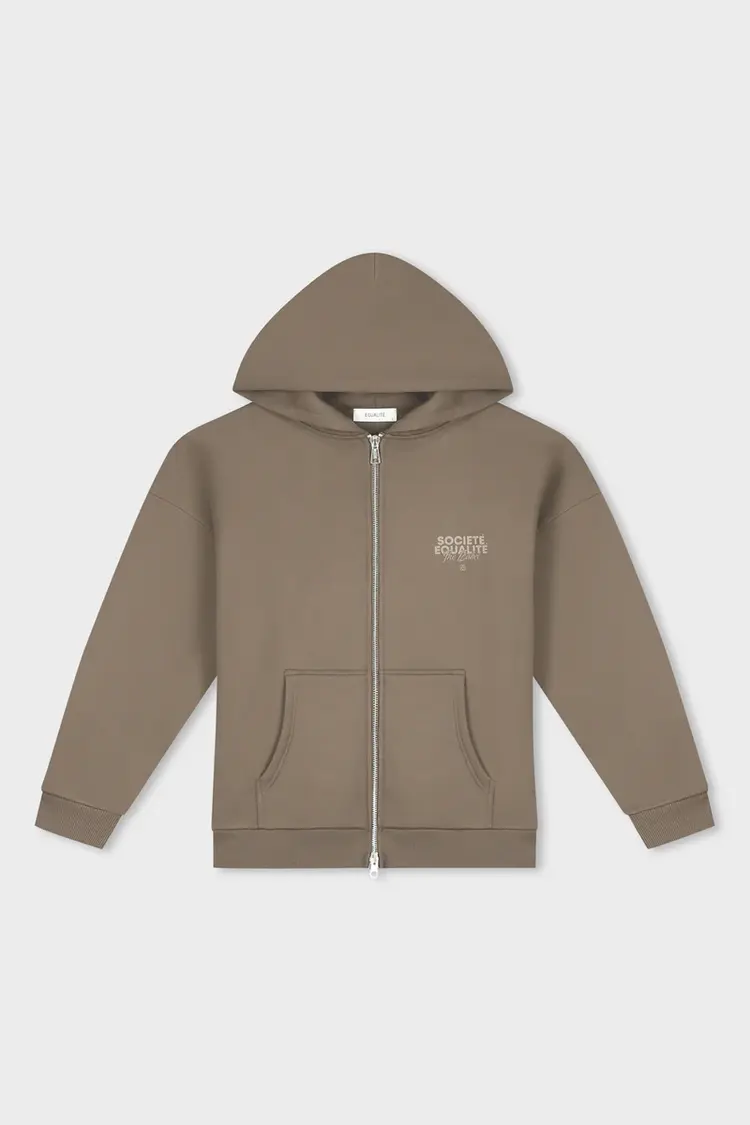 Equalite Equalite Full Zip Hoodie Societe 2.0 FW25 Taupe