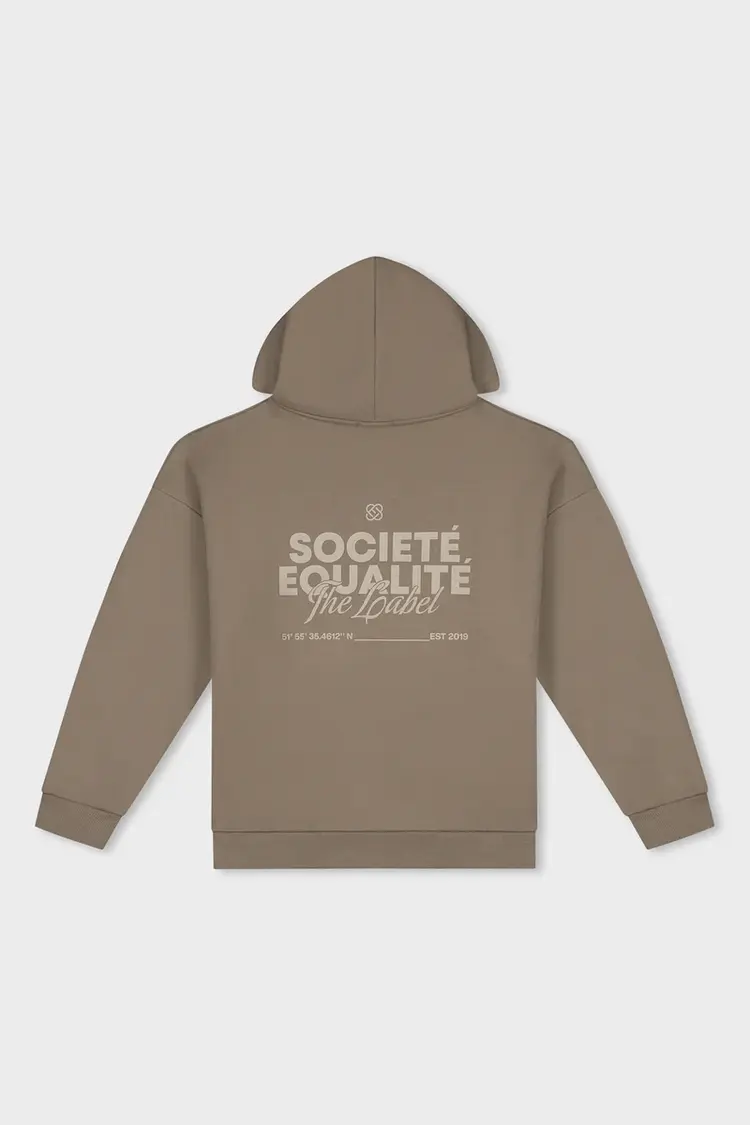 Equalite Equalite Full Zip Hoodie Societe 2.0 FW25 Taupe