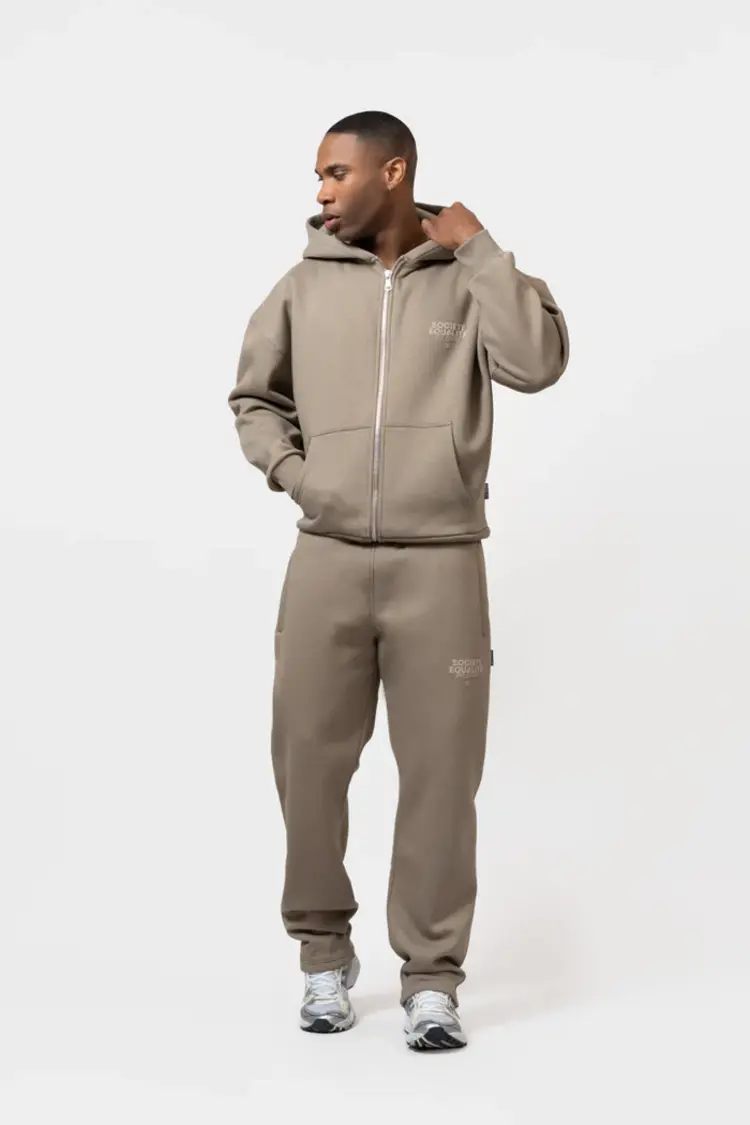 Equalite Equalite Full Zip Hoodie Societe 2.0 FW25 Taupe