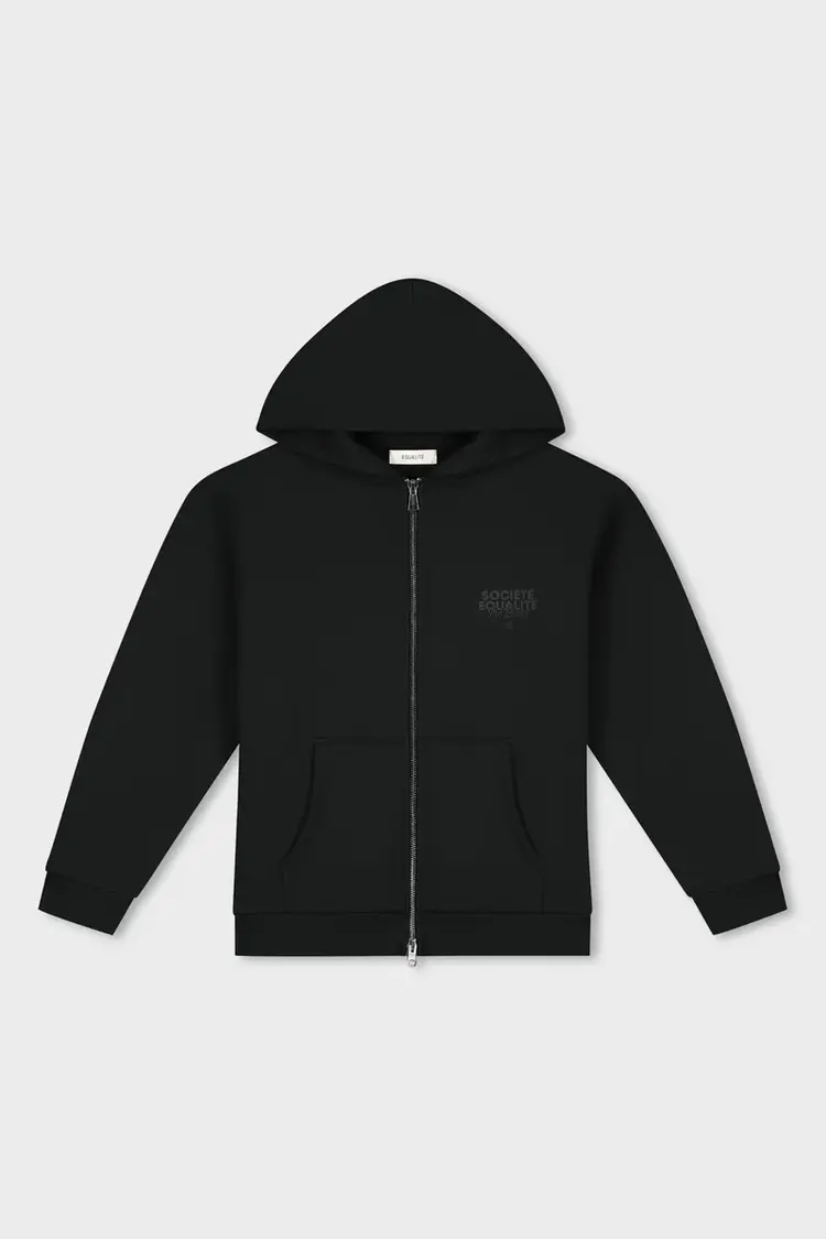 Equalite Equalite Full Zip Hoodie Societe 2.0 FW25 Black