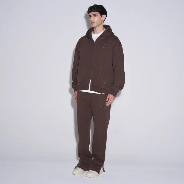 Rivero Rivero Tracksuit Zip Seams FW25 Brown