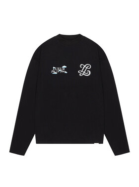 Lueur Lueur Longsleeve Cloud Monogram FW25 Black