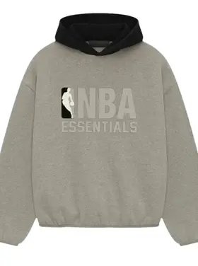 Essentials Fear Of God Essentials Fear Of God Hoodie NBA FW25 Warm Heather/Black