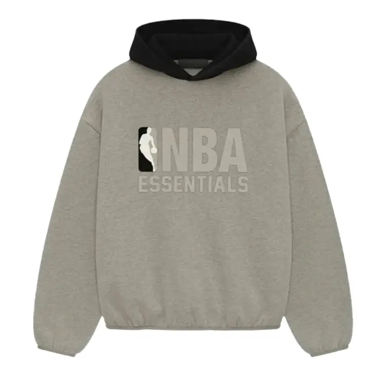 Essentials Fear Of God Essentials Fear Of God Hoodie NBA FW25 Warm Heather/Black