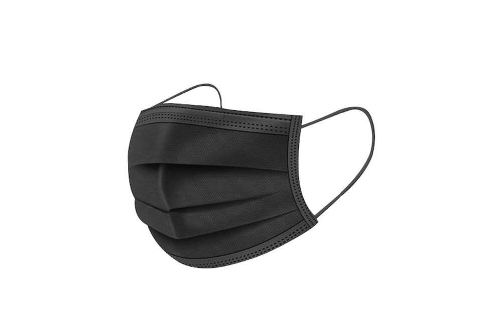Mondmasker / mondkapje ZWART - ✓ CE gekeurd - set 1.000 stuks