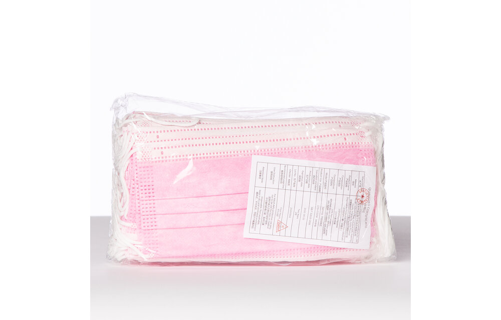 Mondmasker / mondkapje ROZE - ✓ CE gekeurd - set 200 stuks