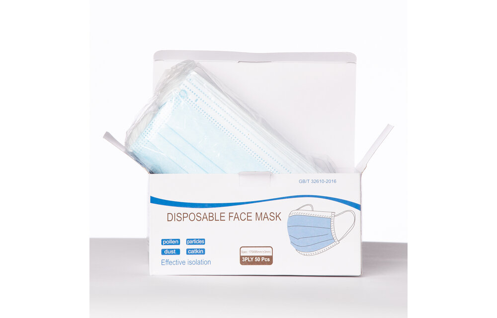 Mondmasker / mondkapje BLAUW - ✓ CE gekeurd - set 250 stuks