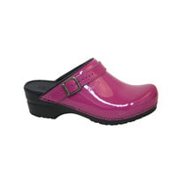 Sanita klompen Freya fuchsia lak 457548