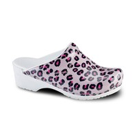 Sanita klompen Flex model 314 Wildlife Leopard roze-nature 8680
