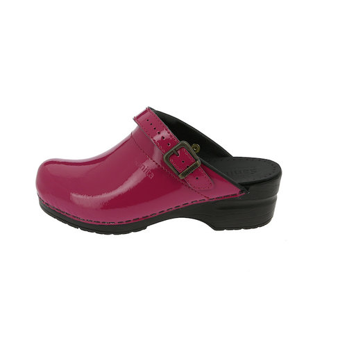 Sanita klompen Freya fuchsia lak 457548