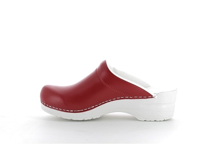 Saniflex 89821-10 Gecertificeerd Medisch Lederen Klompen Muiltjes Pantoffels Schoenen, Dames, Wit, EU 41