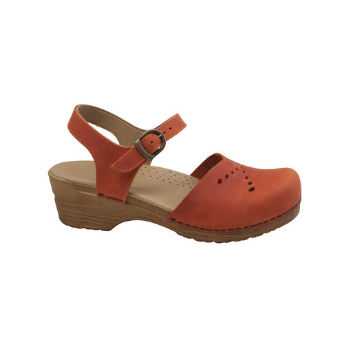 Sanita klompsandalen Sella burned orange 474148 Sanita klompsandalen Sella burned orange 474148