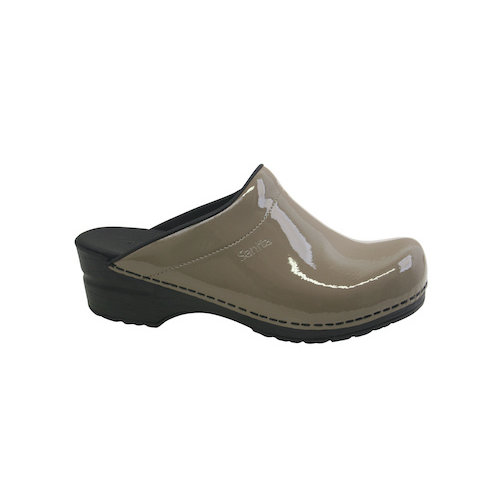 Sanita klompen Sonja taupe lak 450447 Sanita klompen Sonja taupe lak 450447