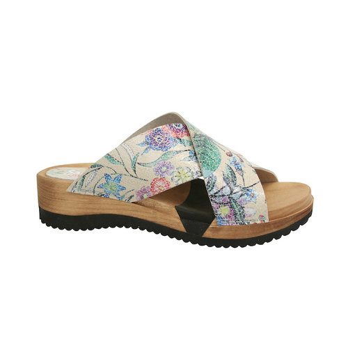 Sanita klompsandalen Velo beige 476923 Sanita klompsandalen Velo beige 476923