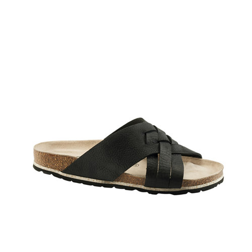 Sanita slippers Capri zwart 480020