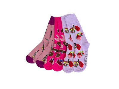 Zorgheld op Sokken Zorgheld op Sokken 3-pack roze